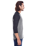 Threadfast Apparel 302G Unisex Triblend 3/4-Sleeve Raglan Side Thumbnail