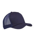 Big Accessories BX010 5-Panel Twill Trucker Cap Front Thumbnail