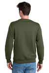 port & company pc78pkt core fleece crewneck pocket sweatshirt Back Thumbnail