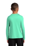 sport-tek yst420ls youth posi-uv ™ pro long sleeve tee Back Thumbnail