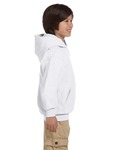 hanes p473 youth ecosmart ® pullover hooded sweatshirt Side Thumbnail