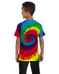 tie-dye cd100y youth 5.4 oz. 100% cotton t-shirt Back Thumbnail