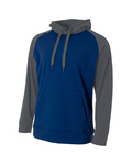 a4 n4234 men's color block tech fleece hoodie Front Thumbnail