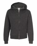 Independent Trading Co. SS4001YZ Youth Midweight Full-Zip Hooded Sweatshirt Front Thumbnail