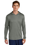 sport-tek st420lsh posi-uv ® pro long sleeve hoodie Front Thumbnail