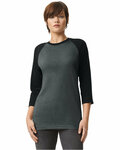 American Apparel 2003CVC Unisex CVC Raglan T-Shirt Front Thumbnail