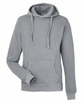 j america 8730ja unisex pigment dyed fleece hooded sweatshirt Front Thumbnail