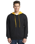 next level 9601 adult french terry full-zip hooded sweatshirt Side Thumbnail