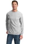 Port & Company PC61LSPT Tall Long Sleeve Essential Pocket Tee Front Thumbnail