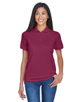 UltraClub 8530 Women's Classic Piqué Polo Back Thumbnail
