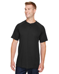 augusta sportswear ag1565 attain wicking two-button baseball jersey Side Thumbnail