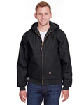 berne hj51t men's tall highland washed cotton duck hooded jacket Front Thumbnail