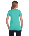 LAT 3616 Ladies Fitted Fine Jersey Tee Back Thumbnail