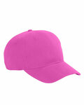 Big Accessories BX002 6-Panel Brushed Twill Structured Cap Front Thumbnail