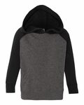 Independent Trading Co. PRM10TSB Toddler Special Blend Raglan Hooded Sweatshirt Front Thumbnail