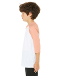 Bella + Canvas 3200Y Youth 3/4-Sleeve Baseball T-Shirt Side Thumbnail