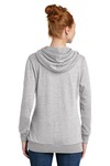 district dm493 women's lightweight fleece hoodie Back Thumbnail