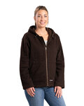 berne whj48 ladies' sherpa-lined twill hooded jacket Front Thumbnail