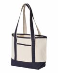 q-tees q125800 20l small deluxe tote Side Thumbnail