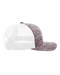 Pacific Headwear 106C Aggressive Heather Trucker Snapback Cap Side Thumbnail