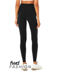 bella + canvas 813 fast fashion ladies' high waist fitness legging Back Thumbnail