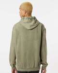 dyenomite 854mw premium fleece mineral wash hooded sweatshirt Back Thumbnail