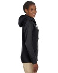 econscious ec4580 ladies' organic/recycled heathered fleece full-zip hooded sweatshirt Side Thumbnail