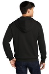 district dt6102 v.i.t. ™ fleece full-zip hoodie Back Thumbnail