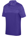 Augusta Sportswear 5412 Shadow Tonal Heather Polo Front Thumbnail