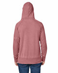 J America JA8915 Adult Vintage Zen Fleece Pullover Hooded Sweatshirt Back Thumbnail