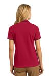 port authority l454 ladies rapid dry™ tipped polo Back Thumbnail