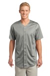 Sport-Tek ST220 PosiCharge ® Tough Mesh Full-Button Jersey Front Thumbnail