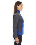 north end 78176 ladies' terrain colorblock soft shell with embossed print Side Thumbnail