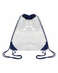 oad oad5007 clear drawstring pack Front Thumbnail