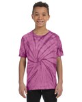 Tie-Dye CD101Y Youth 5.4 oz. 100% Cotton Spider T-Shirt Side Thumbnail