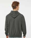 tultex t320 fleece hooded sweatshirt Back Thumbnail