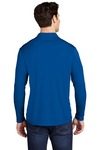 sport-tek st520ls posi-uv ™ pro long sleeve polo Back Thumbnail