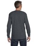 Hanes 5586 Authentic-T ® 100% Cotton Long Sleeve T-Shirt Back Thumbnail