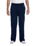 champion p800 adult 9 oz. powerblend® open-bottom fleece pant with pockets Front Thumbnail