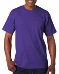 bayside ba7100 adult 6.1 oz., 100% cotton pocket t-shirt Front Thumbnail