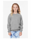 Bella + Canvas 3901Y Youth Sponge Fleece Raglan Sweatshirt Front Thumbnail