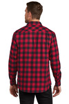 Port Authority W668 Plaid Flannel Shirt Back Thumbnail