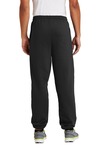 port & company pc90p essential fleece sweatpant with pockets Back Thumbnail
