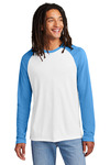 allmade al6009 unisex tri-blend long sleeve colorblock raglan Front Thumbnail