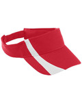 augusta sportswear 6260 adult adjustable wicking mesh two-color visor Front Thumbnail