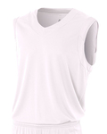 a4 nb2340 youth moisture management v neck muscle shirt Front Thumbnail