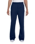 jerzees 974mp adult nublend® open-bottom fleece sweatpants Front Thumbnail
