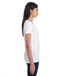 threadfast apparel 252rv ladies' invisible stripe v-neck t-shirt Side Thumbnail