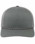 pacific headwear 104br trucker snapback braid cap Front Thumbnail