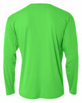 A4 N3165 Men's Cooling Performance Long Sleeve T-Shirt Back Thumbnail